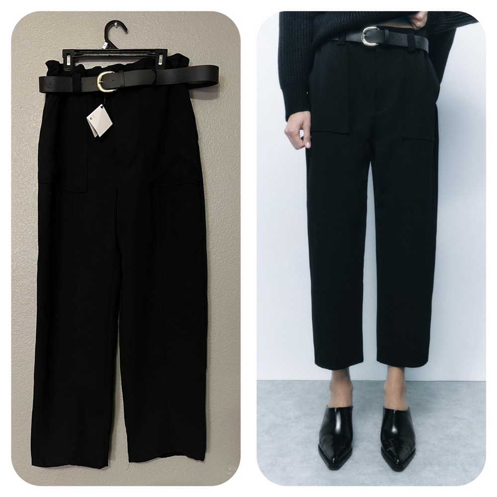Zara baggy pants with belt